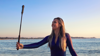 Insta360 114cm Invisible Selfie Stick extended and collapsed view